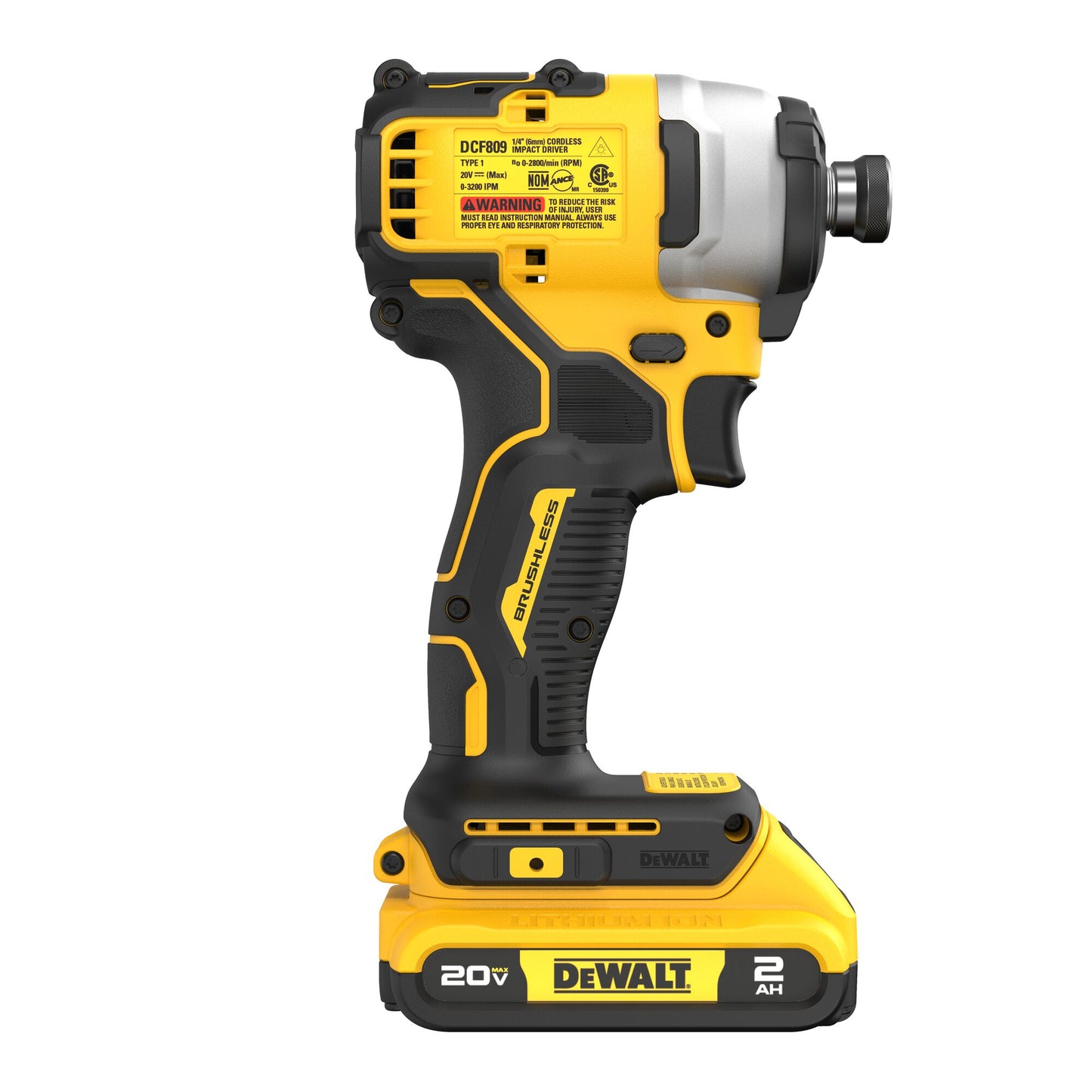 DeWalt DCF809D1 20V MAX Atomic Impact Driver - 2Ah Battery