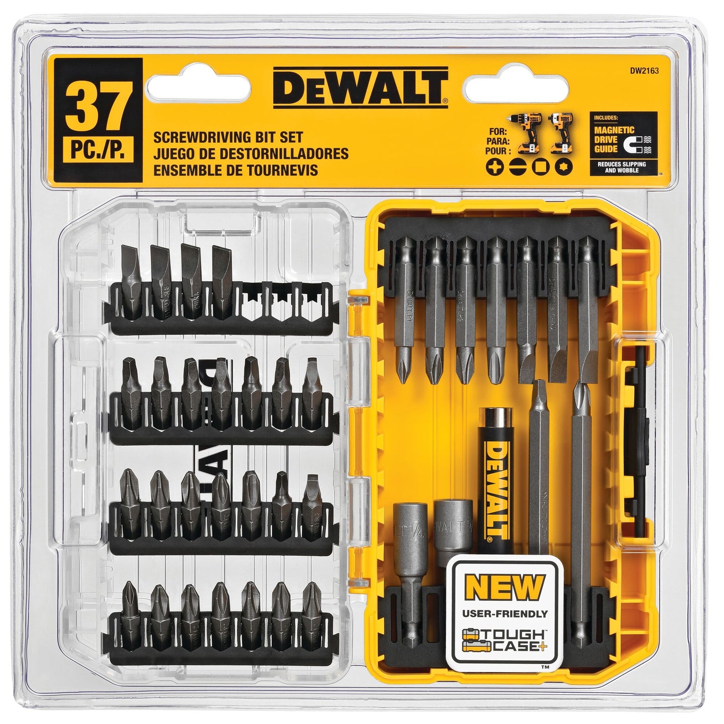 DeWalt DW2163 37-Piece Screwdriving Set With Tough Case