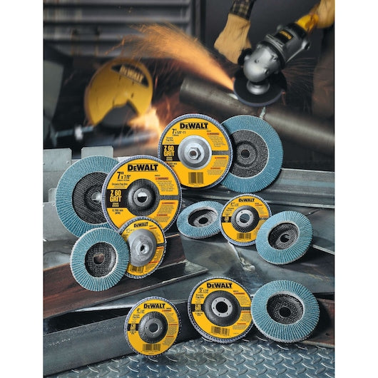 DEWALT DW8357 4-1/2-Inch By 5/8-Inch-11 60G Type 27 Hp Flap Disc