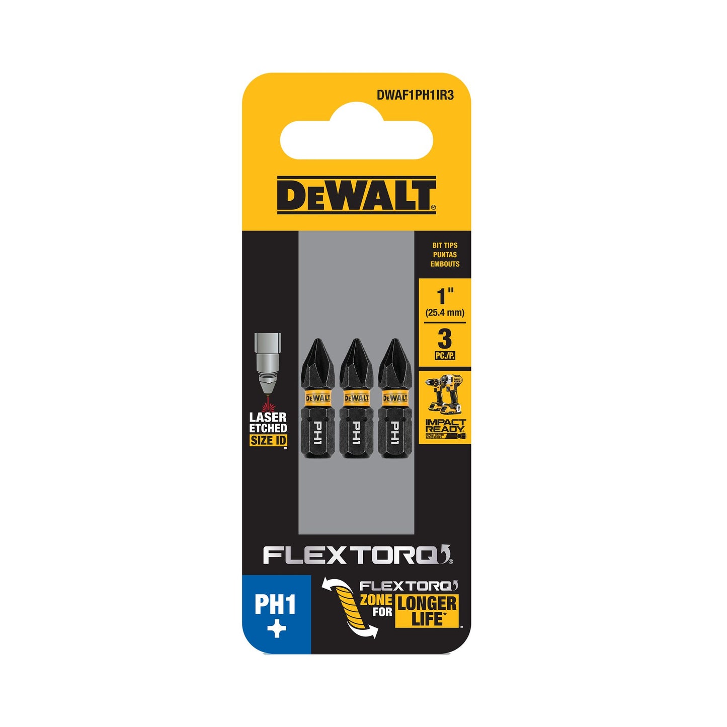 DeWalt DWAF2TX30IR3 2.25In Torx T30 Flextorq 3Pk