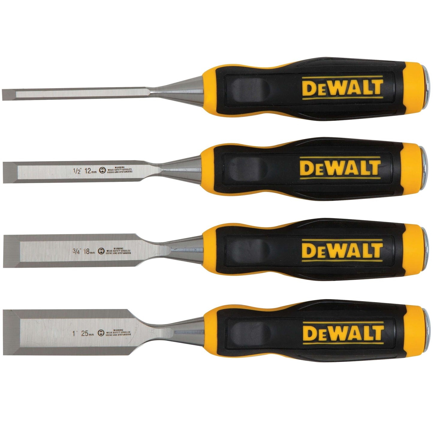 DeWalt DWHT16063 4 Pack Wood Chisel Set