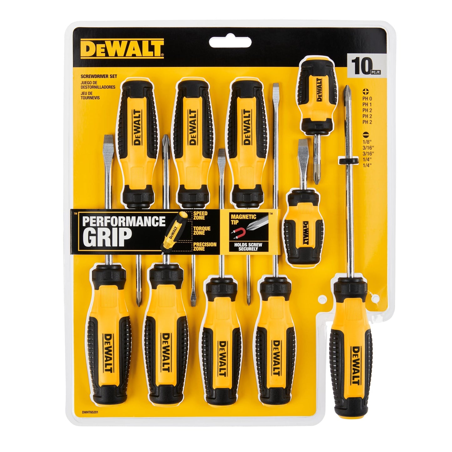 DeWalt DWHT65201 Screwdriver Set (10 pc.)