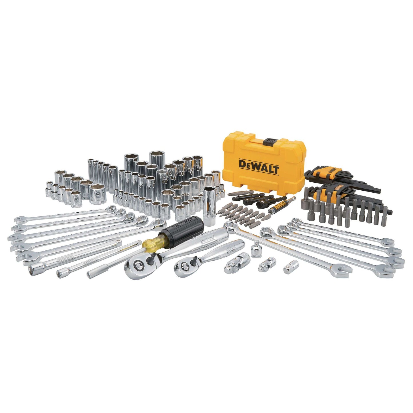 DeWalt DWMT73802 142 pc. 1/4 in. and 3/8 in. Drive Mechanics Tool Set