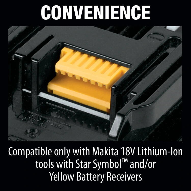 Makita BL1840BDC2X 18V LXT® Lithium-Ion Battery and Rapid Optimum Charger Starter Pack, 2ea. BL1840B, DC18RC, (4.0Ah)