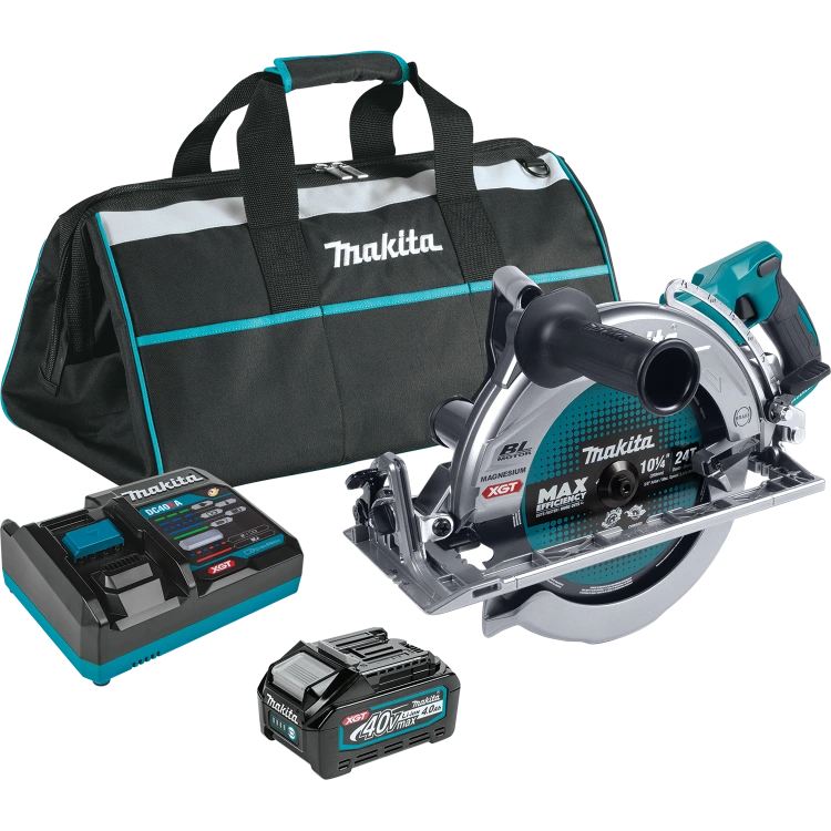 Makita GSR02M1 40V max XGT® Brushless Rear Handle 10-1/4" Circular Saw Kit, AWS® Capable (4.0Ah)