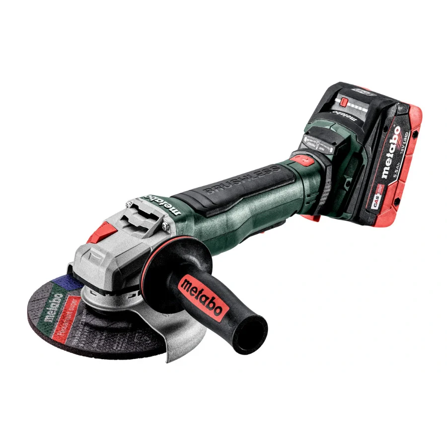 Metabo 601737620 Metabo WPB 18 LT BL 11-150 Quick 5.5 Kit 6” Brushless Braking Angle Grinder Kit