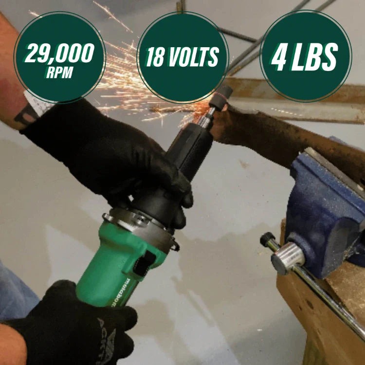 Metabo HPT GP18DAQ4M 18V Brushless 2 Inch Variable Slide Switch Die Grinder (Tool Body Only)