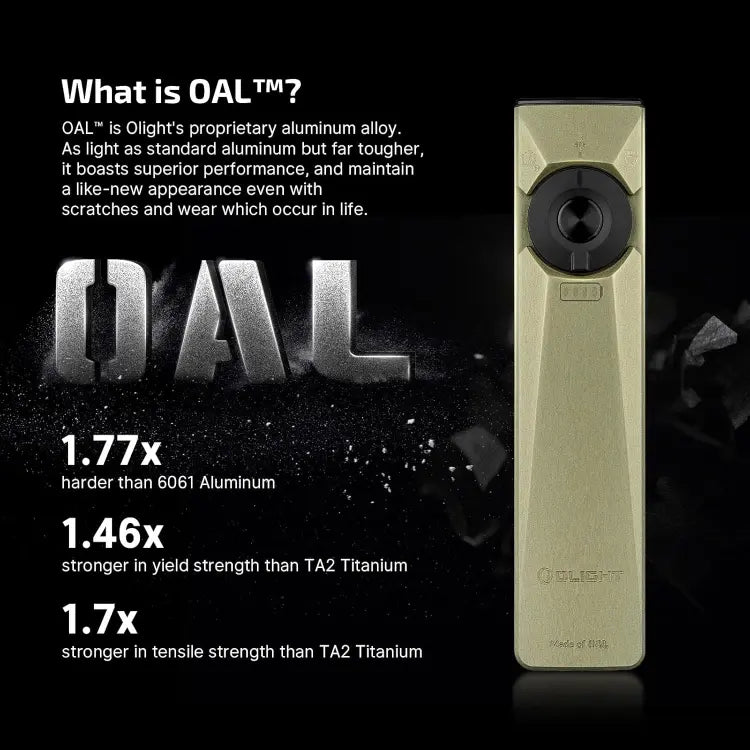 OLIGHT ARKFELDULTRAOLG Arkfeld Ultra 3-in-1 EDC Flashlight with O-aluminum Material - Olive Green