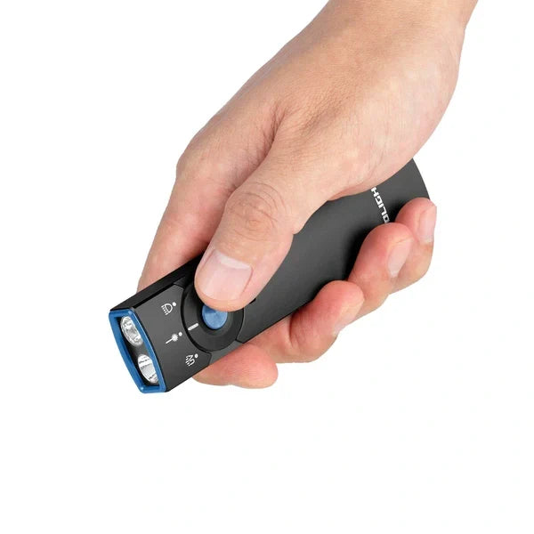 OLIGHT ARKFELDPRO3RBKCWV3 Arkfeld Pro Flat EDC Flashlight with LED Light UV and Laser