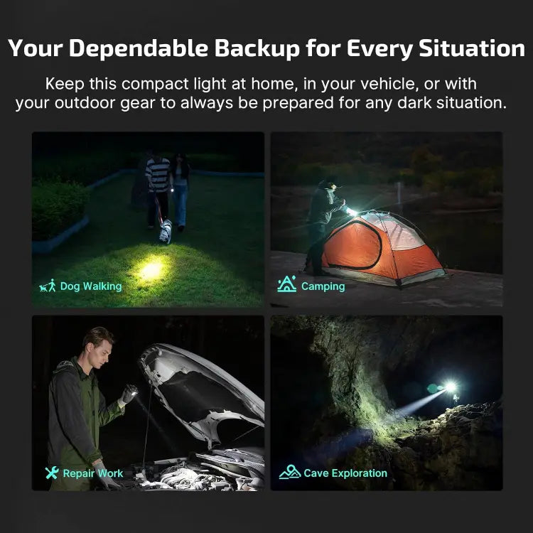 OLIGHT BATONTURBOODGRGL Baton Turbo Compact EDC Flashlight with 510m Long-Range Beam - OD Green