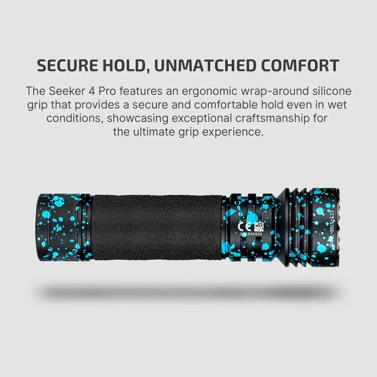 OLIGHT SEEKER4PRODPOCCW Seeker 4 Pro High Power Flashlight - Deep Ocean CW(5700~7000K)
