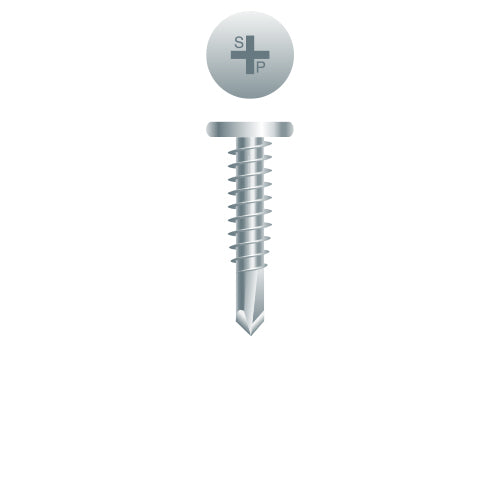 PC12 - Strong-Point Phillips Pancake Head, Zinc Plated, 10-16 x 1-1/2, #3 Point, Box of 4,000