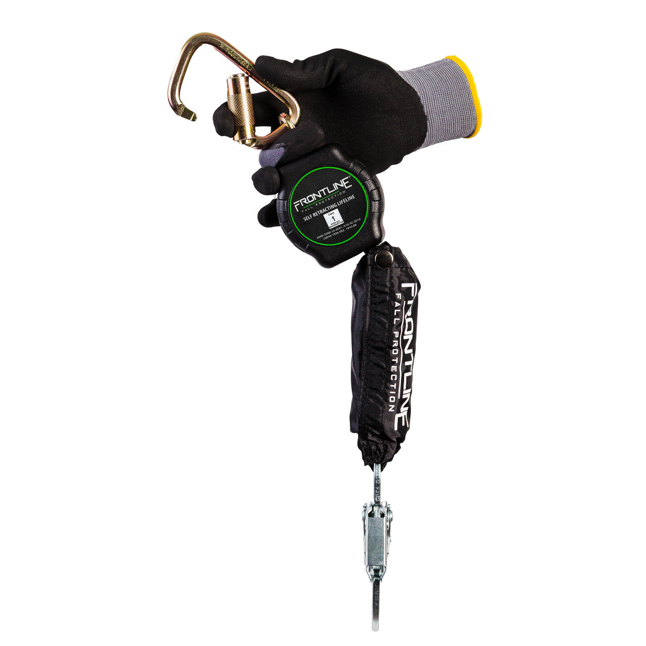 Frontline RPA061S 6' Aramid Fiber Web Single Leg SRL with Steel Snap Hook End