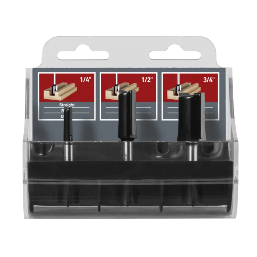 SKIL 91001 3pc Carbide Straight Set