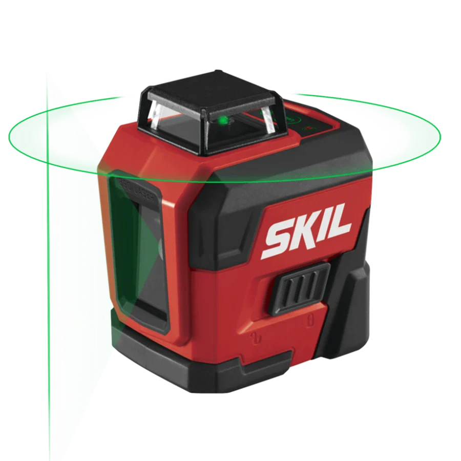 SKIL LL9322G-01 Láser de línea cruzada verde de 360 grados con trípode
