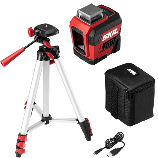 SKIL LL9322G-01 Láser de línea cruzada verde de 360 grados con trípode