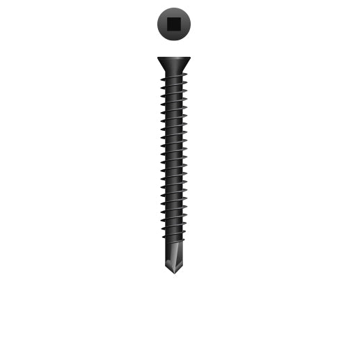 T0Q - Strong-Point Square Drive Trim Head, Phosphate Coated, 7-19 x 1, #2 Point, Box of 10,000