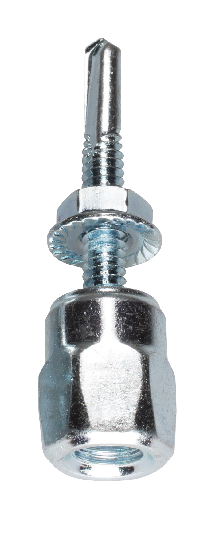 Simpson Strong-Tie RSV37112N-5 Steel Rod Hanger #12–20 x 1-1/2 in. Vertical Threaded Anchor for 3/8 in. Rod w/ Nut (25-Qty)