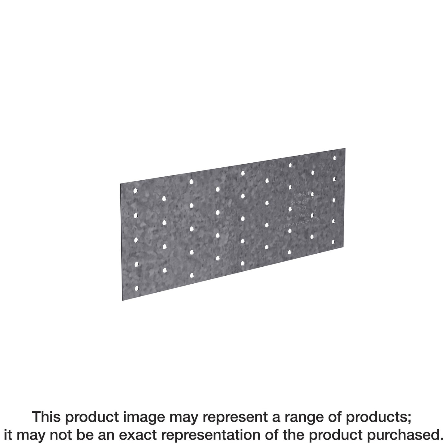 Simpson Strong-Tie TP312 TP 3-1/8 in. x 12 in. 20-Gauge Galvanized Tie Plate