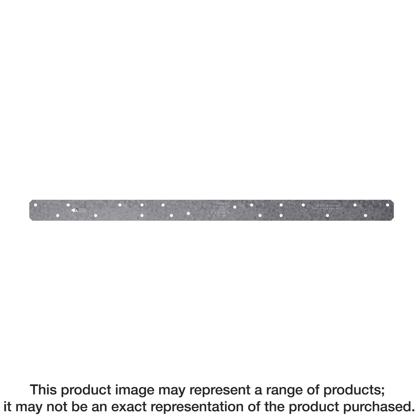 Simpson Strong-Tie ST22 ST 21-5/8 in. 16-Gauge Galvanized Strap Tie (Pack of 100)