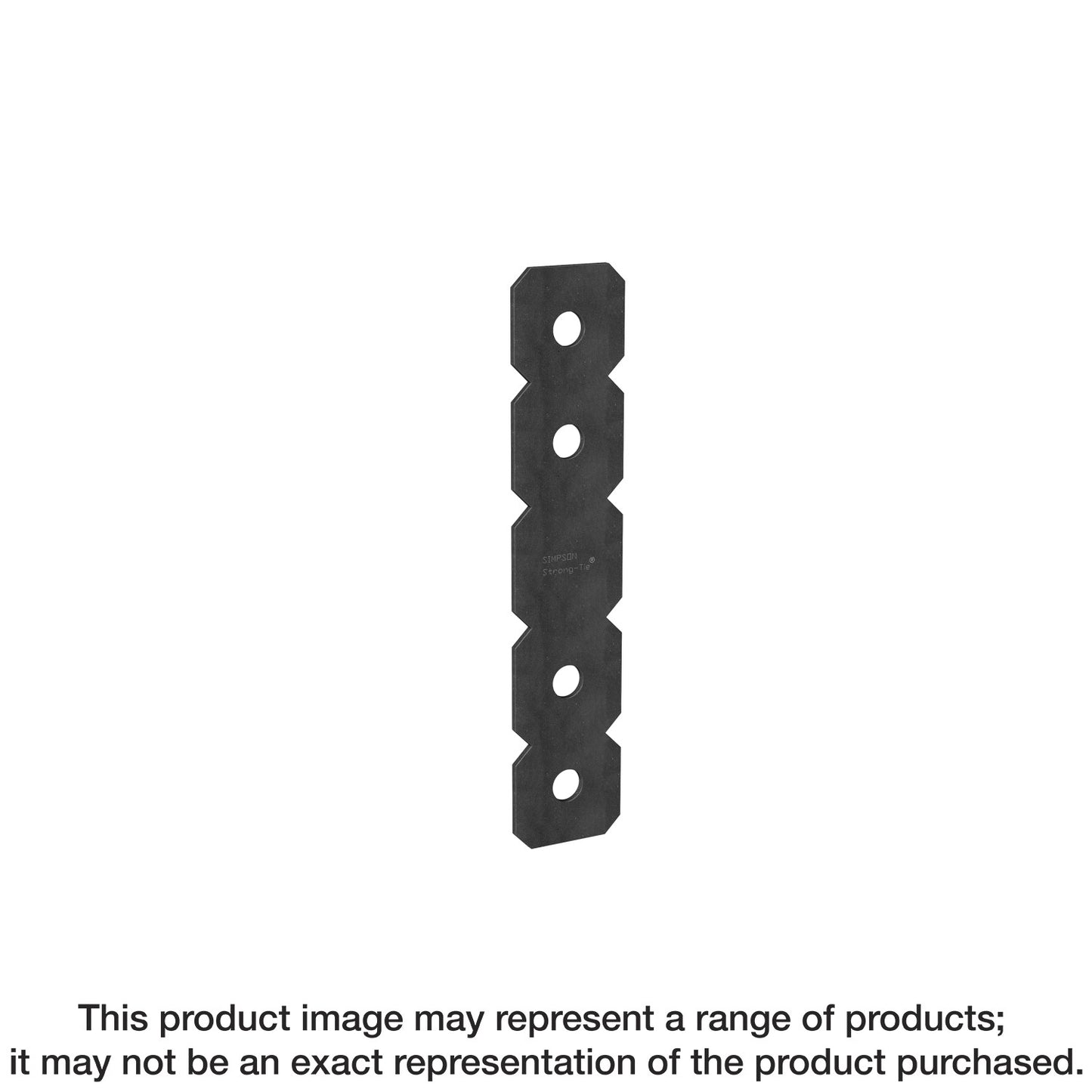 Simpson Strong-Tie OS OS 2 in. x 12 in. Black Powder-Coated Ornamental Strap
