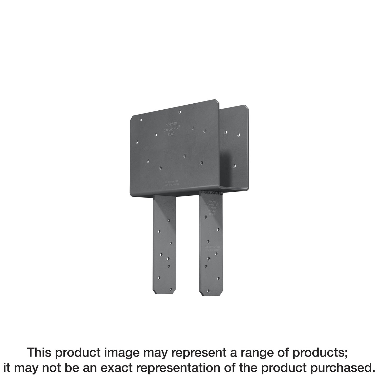 Simpson Strong-Tie ECCQ66SDS2.5ROT ECCQ™ Rotated-Strap End Column Cap for 6x Beam, 6x Post, with Strong-Drive® SDS Screws