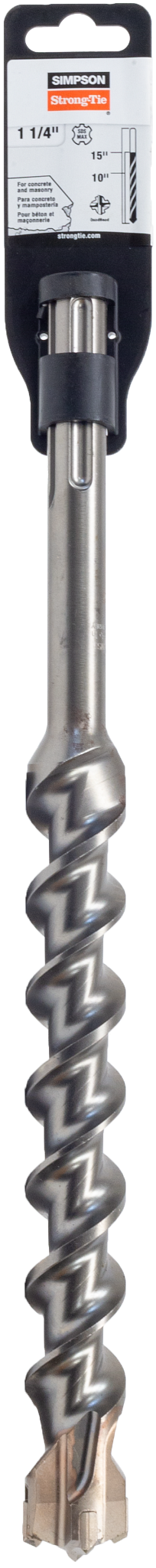 Simpson Strong-Tie MDMX12515Q 1-1/4 in. x 15 in. SDS-max® Shank Quad-Head Drill Bit