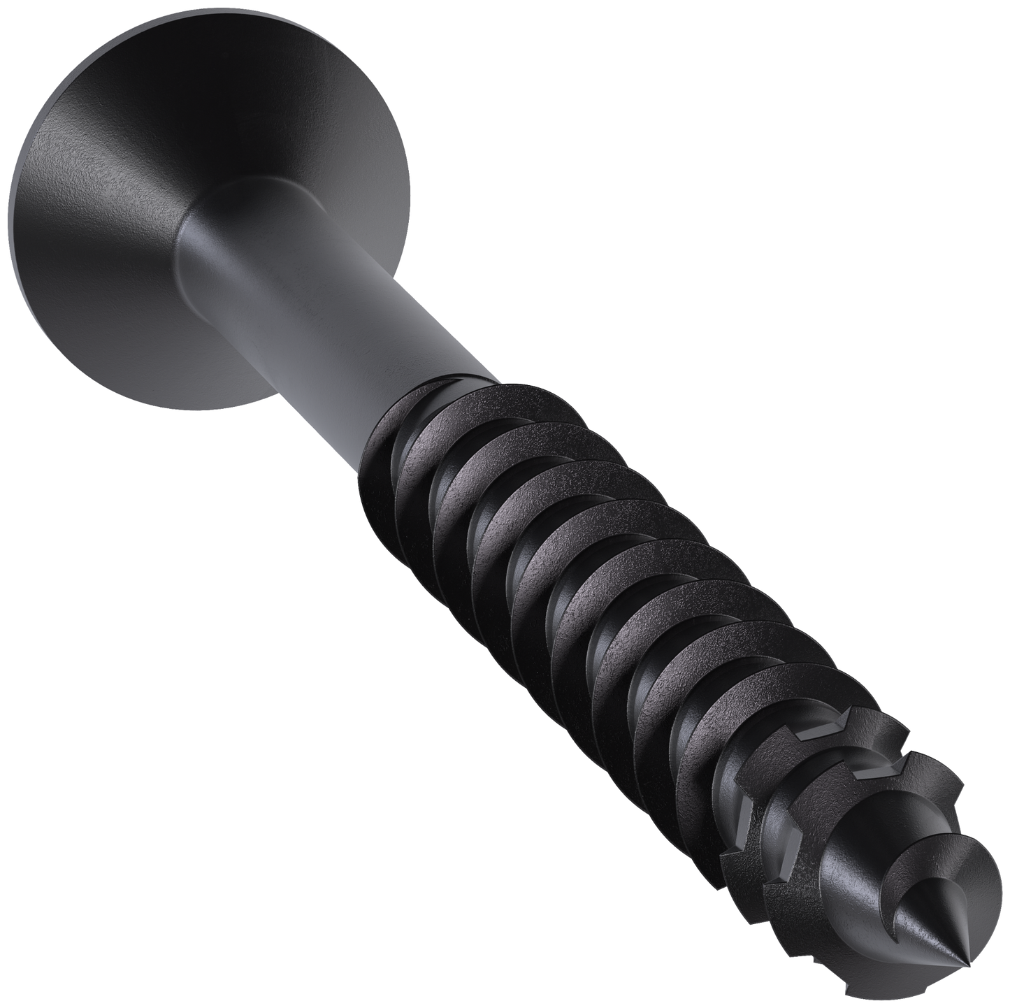 Simpson Strong-Tie TNTBL25234TF Titen Turbo™ — 1/4 in. x 2-3/4 in. 6-Lobe Flat-Head Concrete and Masonry Screw, Black (100-Qty)