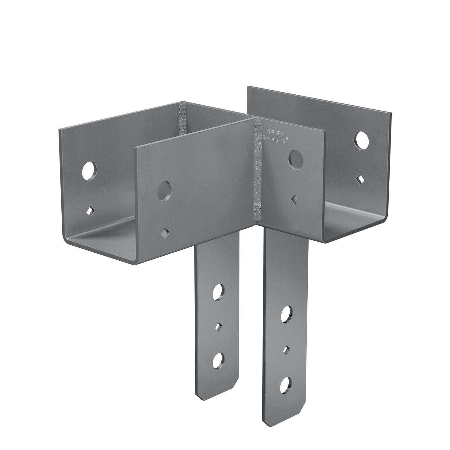 Simpson Strong-Tie ECCLL444 ECCLL L-Shape End Column Cap for 4x Beams, 4x Post, Skewed Left