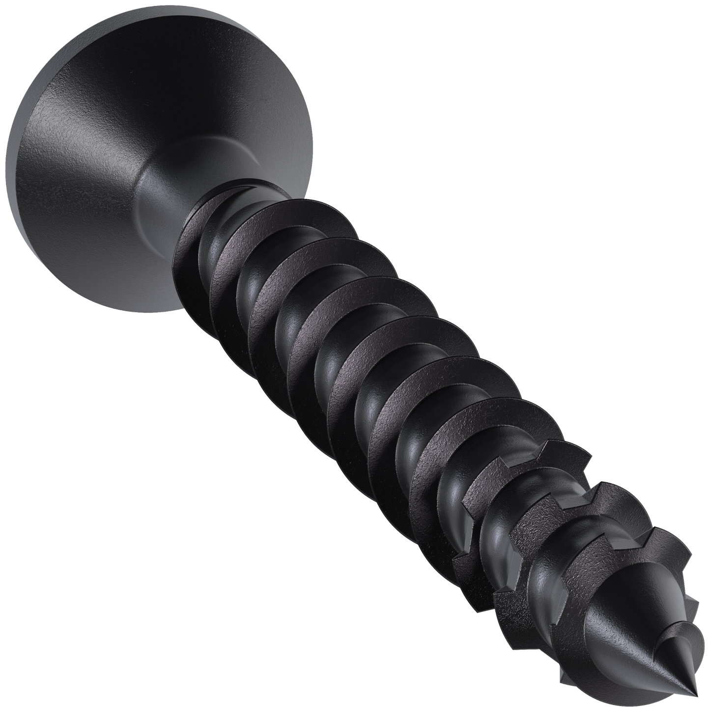 Simpson Strong-Tie TNTBL18134TF Titen Turbo™ — 3/16 in. x 1-3/4 in. 6-Lobe Flat-Head Concrete and Masonry Screw, Black (100-Qty)