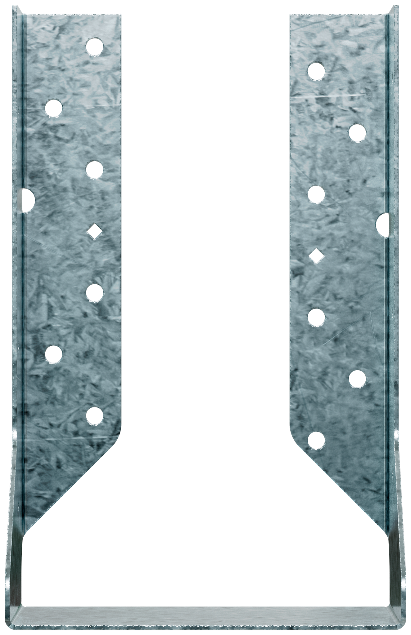 Simpson Strong-Tie HUCQ610Z-SDSG HUCQ ZMAX® Heavy Face-Mount Concealed-Flange Joist Hanger for 6x10 w/ Screws (Pack of 15)