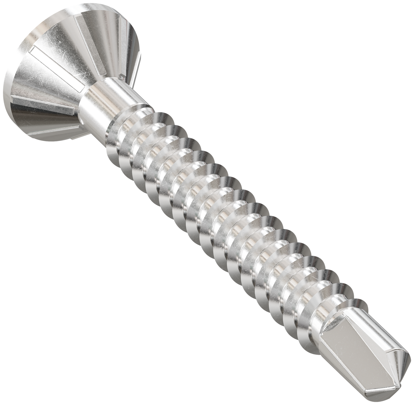Simpson Strong-Tie SSFHSD112S1016 FHSD Wood-to-CFS Screw (Collated) — #10 x 1-1/2 in. #2SQ, Flat Head, Type 410 (1000-Qty)
