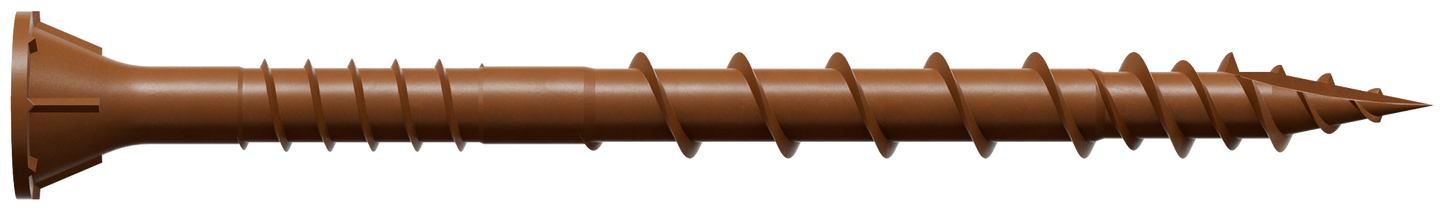 Simpson Strong-Tie DSVR212MB Deck-Drive™ DSV WOOD Screw — #10 x 2-1/2 in. T-25, Flat Head, Quik Guard®, Red (1750-Qty)