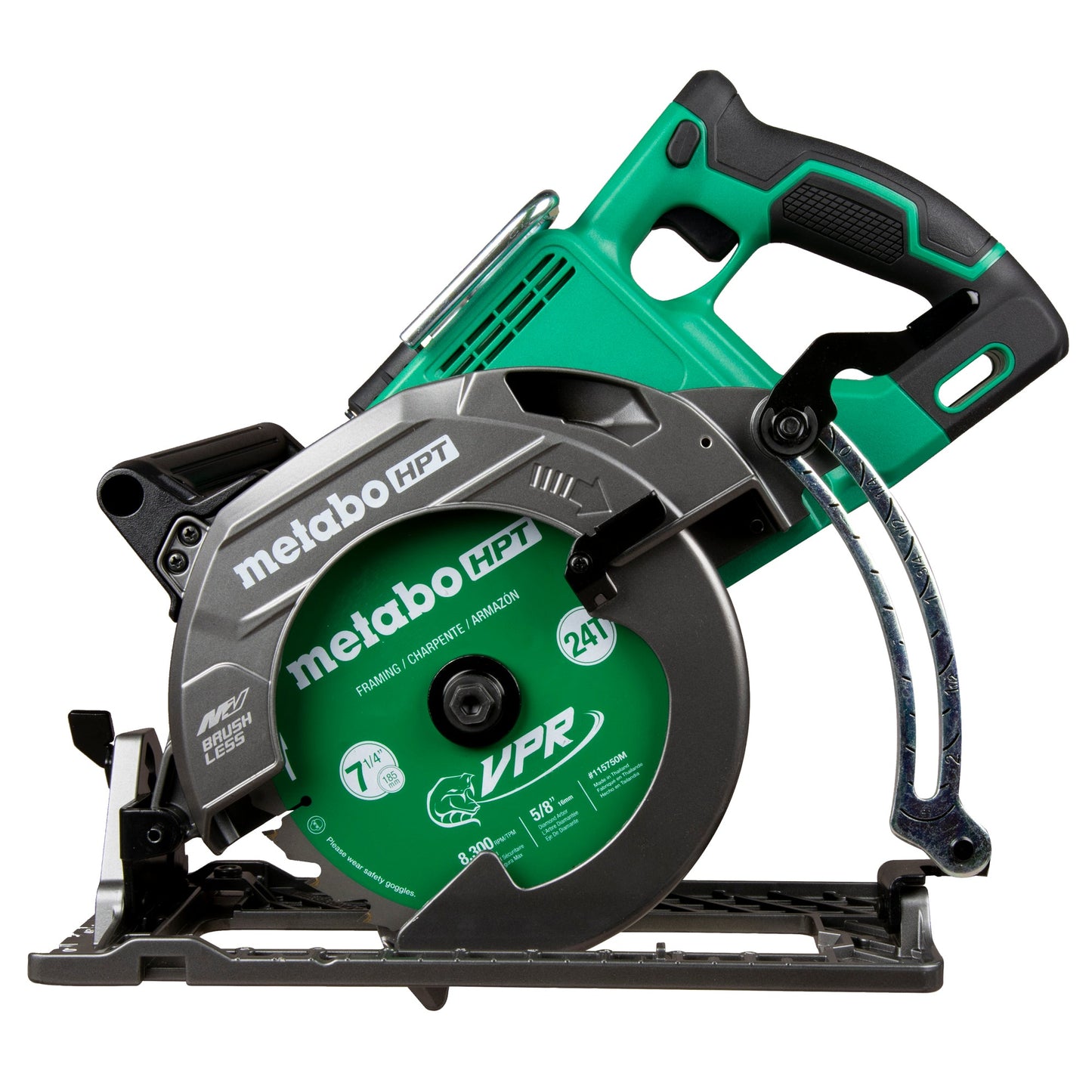 Sierra circular con mango trasero Metabo HPT C3607DWAM de 7-1/4 pulgadas