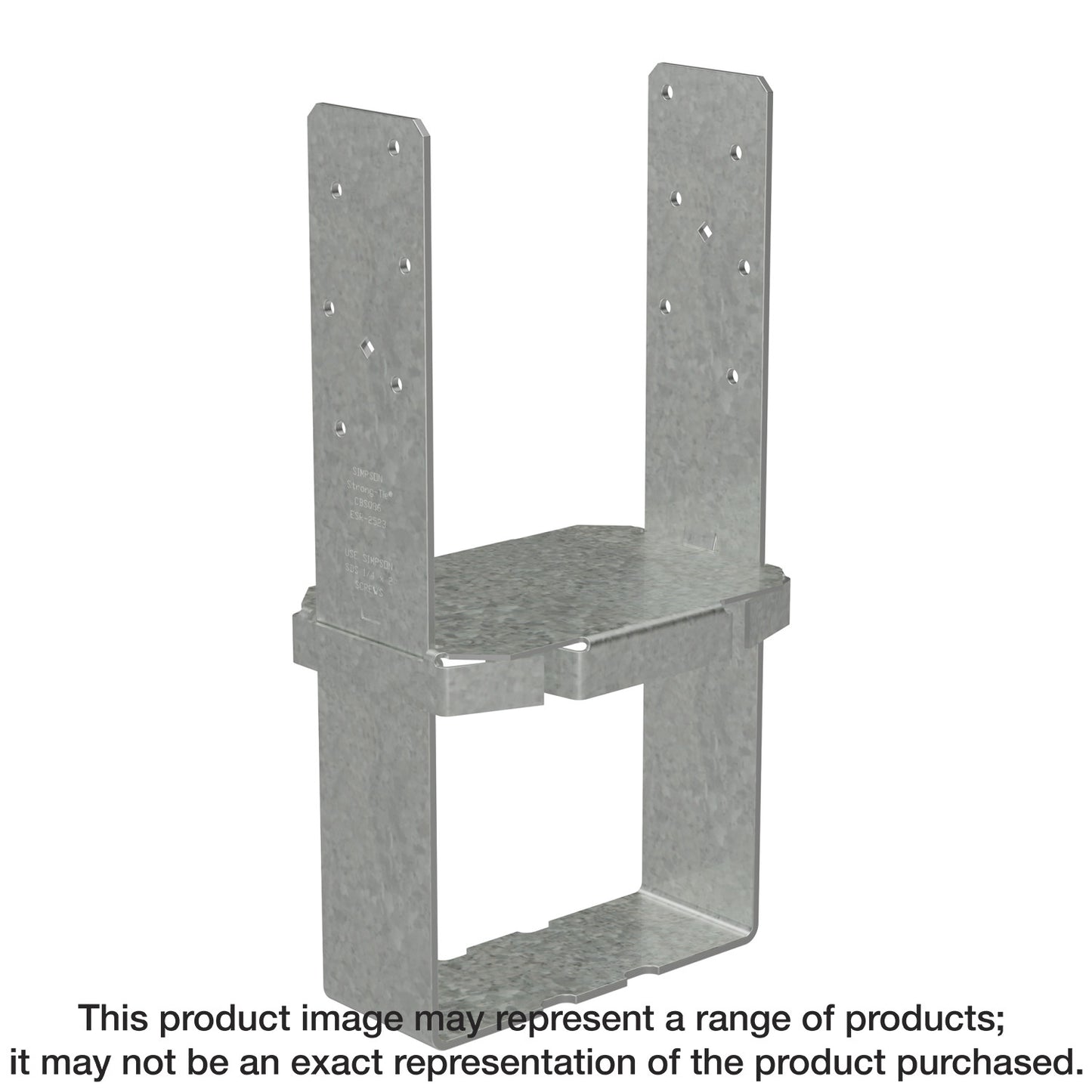 Simpson Strong-Tie CBSQ44-SDS2 CBSQ Galvanized Standoff Column Base for 4x4 with SDS Screws