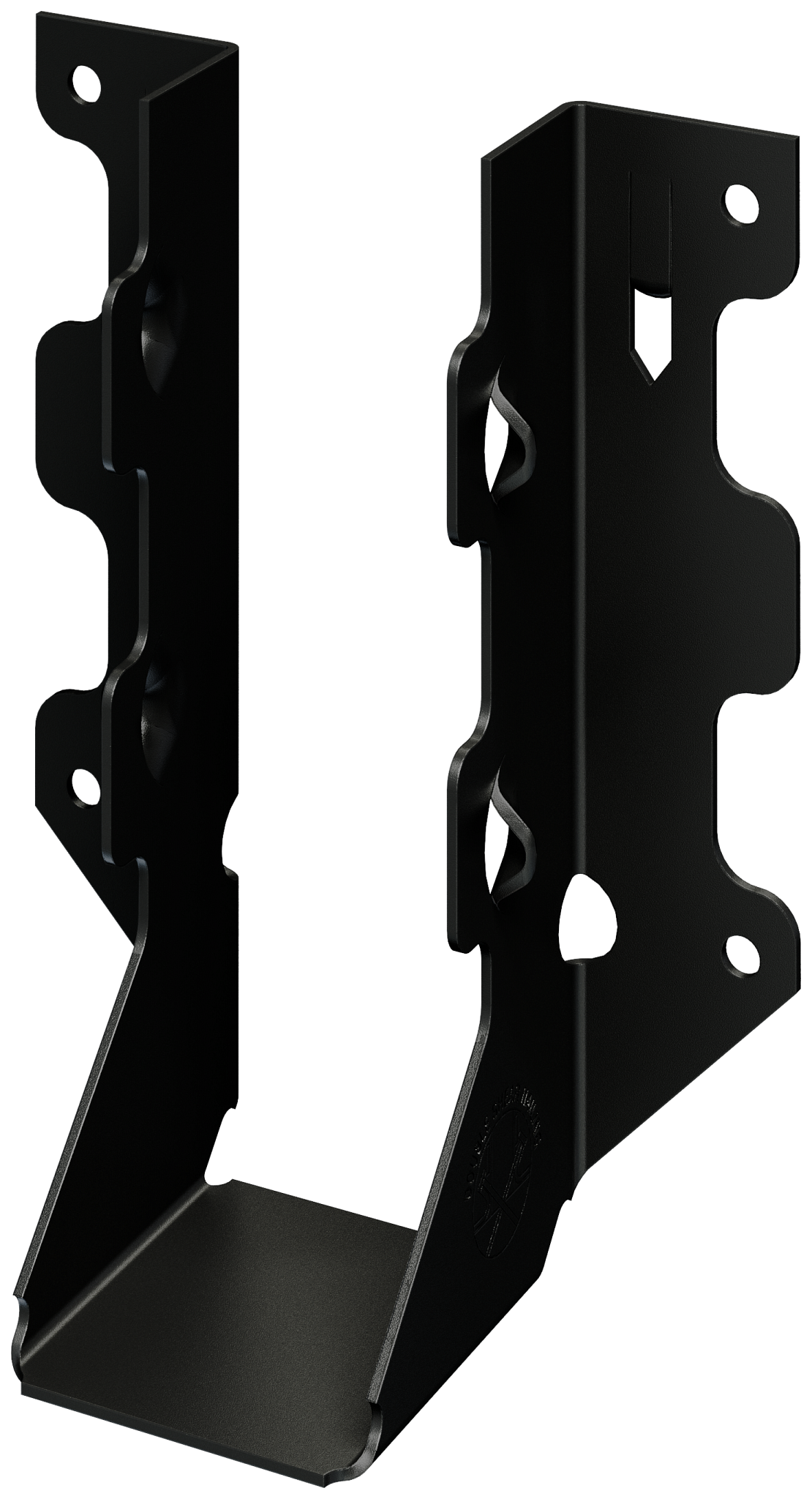 Simpson Strong-Tie LUS26PC Outdoor Accents® LUSPC ZMAX®, Black Powder-Coated Face-Mount Joist Hanger for 2x6