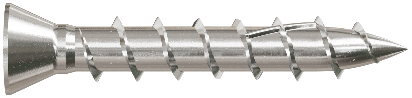 Simpson Strong-Tie T07100WP1 Deck-Drive™ DWP WOOD SS Screw — #7 x 1 in. T15, Trim Head, Type 316 (1 lb.) (Pack of 1500)