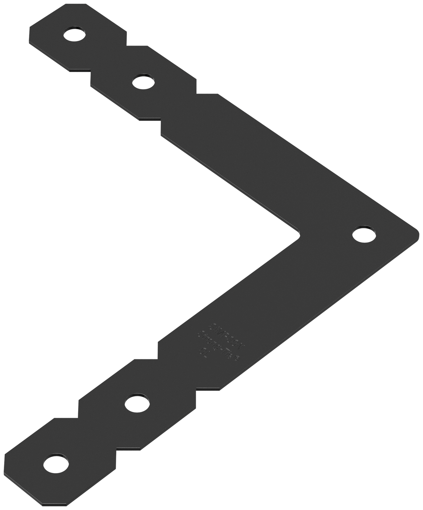 Simpson Strong-Tie OL OL 12 in. x 12 in. Black Powder-Coated Ornamental L Angle