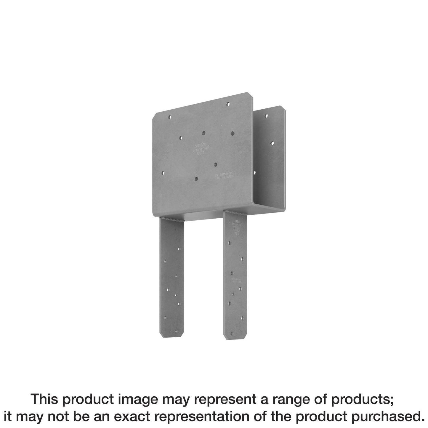 Simpson Strong-Tie ECCQ48SDS2.5 ECCQ™ End Column Cap for 4x Beam, 8x Post, with Strong-Drive® SDS Screws (Pack of 2)