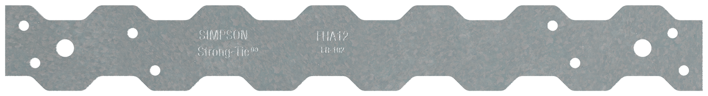 Simpson Strong-Tie FHA12 FHA 11-5/8 in. 12-Gauge Galvanized Strap Tie