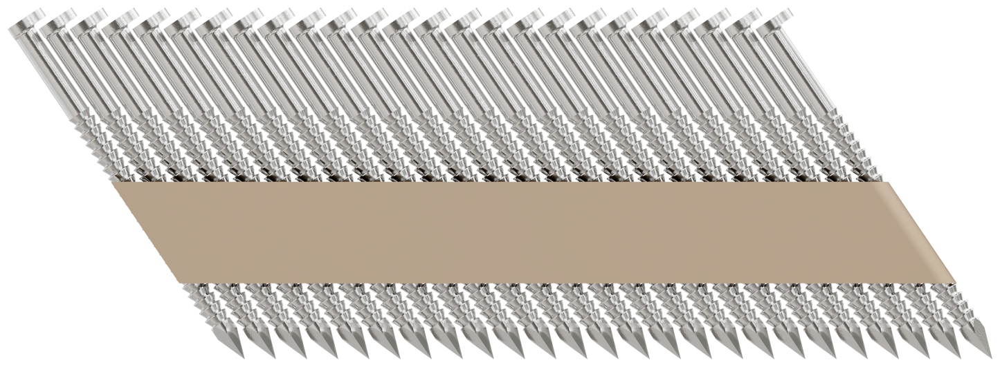Simpson Strong-Tie S12A200T31 31°–34° Paper Tape, Clipped Head, Ring-Shank Nail — 2 in. Type 304 (1000-Qty) (Pack of 6)