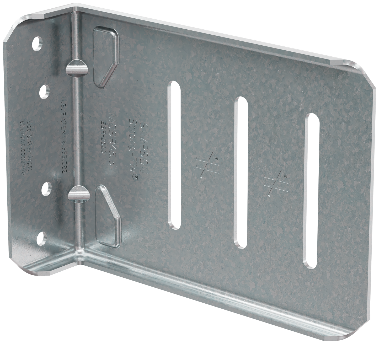 Simpson Strong-Tie MSCB45.5-KT MSCB™ 5-1/2 in. 14 ga. Bypass Framing Slide-Clip Connector w/ Screws (25-Qty) (Pack of 144)