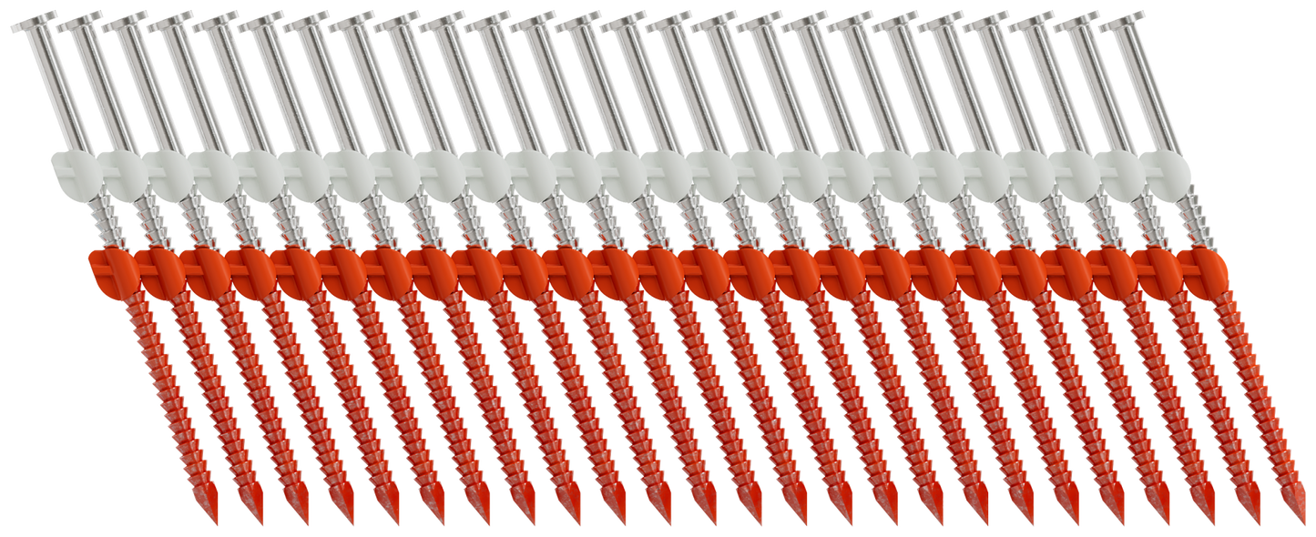 Simpson Strong-Tie T10A300CNJ 20°–22° Plastic Strip, Full Round Head, Ring-Shank Nail — 3 in. x .131 in. Type 316 (1000-Qty)