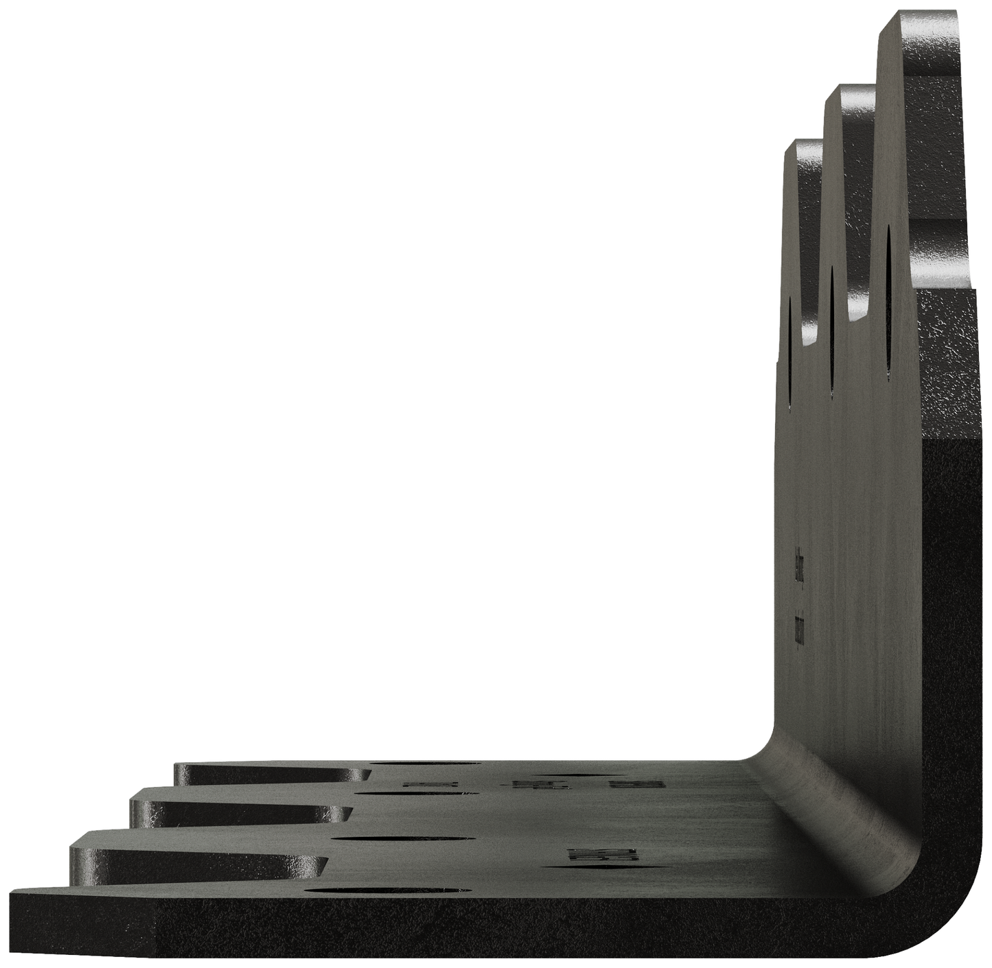 Simpson Strong-Tie TA10PC Outdoor Accents® TAPC 10-1/4 in. ZMAX®, Black Powder-Coated Staircase Angle