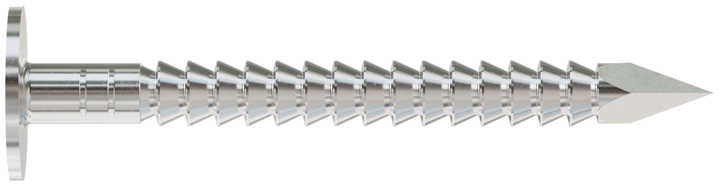 Simpson Strong-Tie T410ARNB Roofing Nail, Annular Ring Shank — 1-1/2-in. x .131-in. Type 316 Stainless Steel (25 lb.) (Pack of 64)
