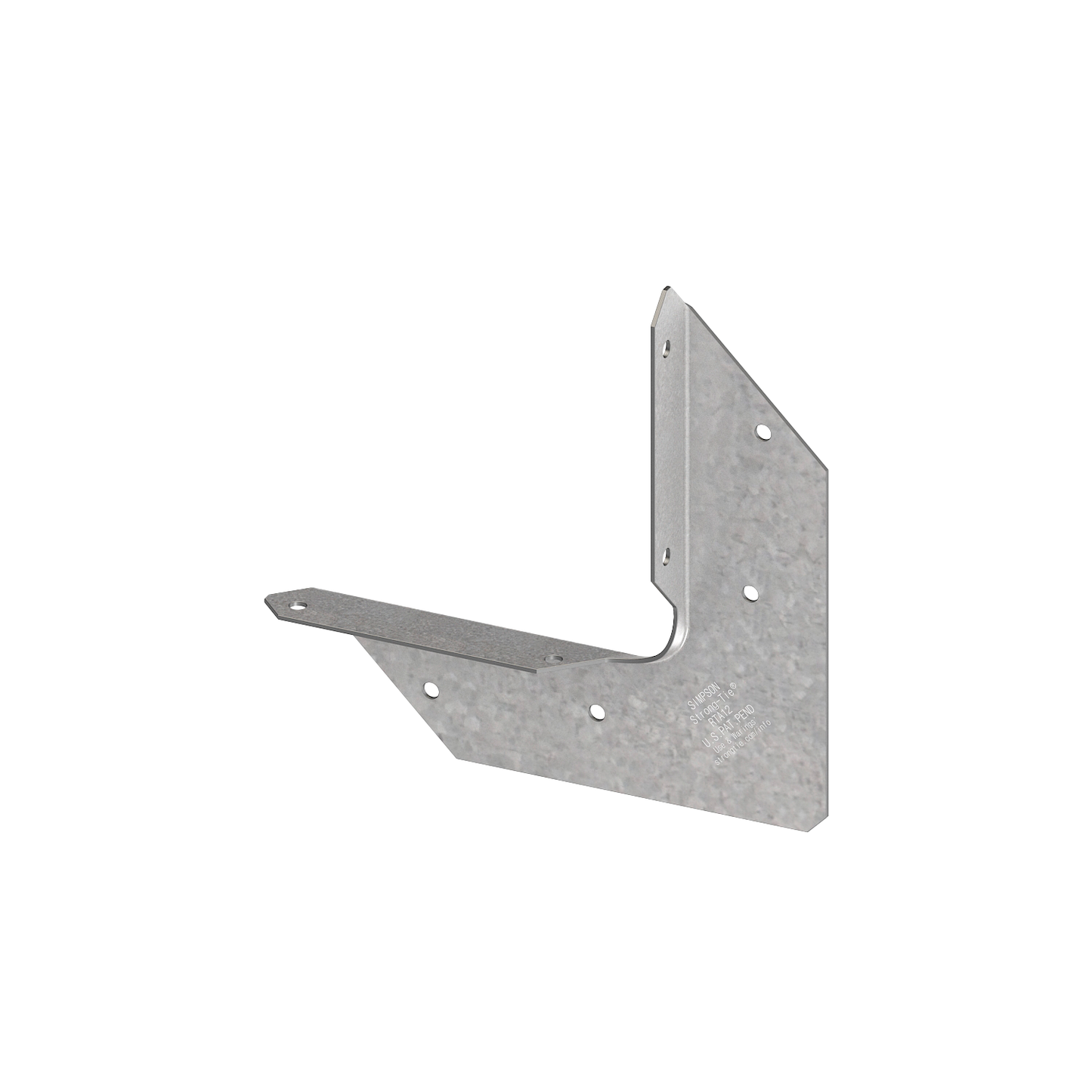 Simpson Strong-Tie RTA12Z RTA 18-Gauge ZMAX® Galvanized Rigid Tie® Angle for 1x2 Joist/Post