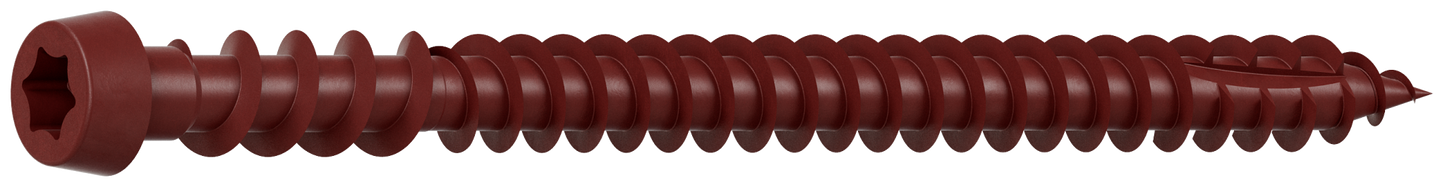 Simpson Strong-Tie DCU234RD01R70C Deck-Drive™ DCU COMPOSITE Screw — #10 x 2-3/4 in. T20, Quik Guard®, Red 01 (70-Qty) (Pack of 600)