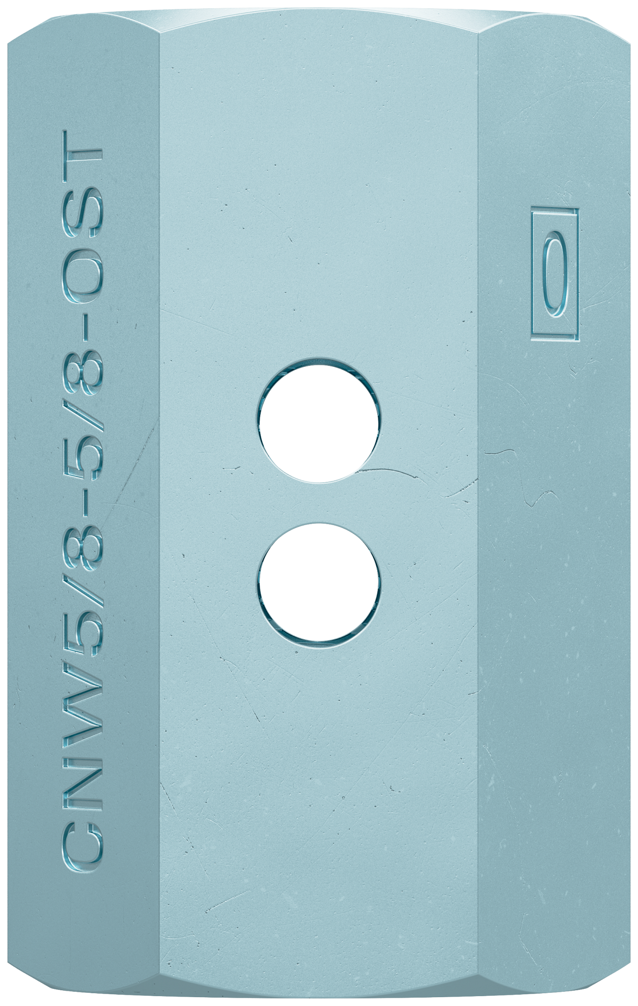 Simpson Strong-Tie CNW5/8-5/8-OST CNW 5/8 in. to 5/8 in. Oversized Thread Coupler Nut with Witness® Hole (Pack of 25)