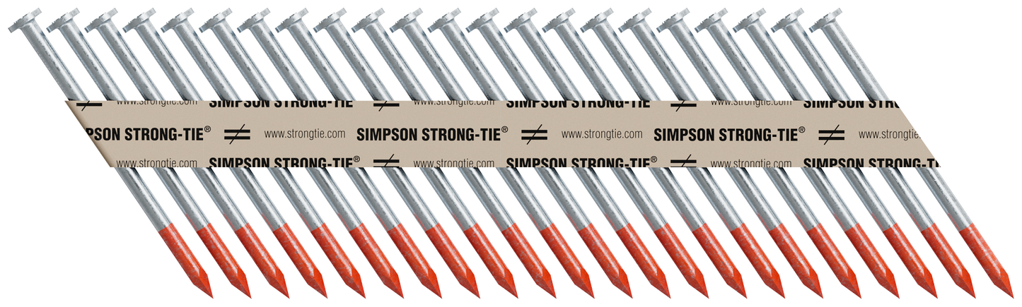 Simpson Strong-Tie 8DBRPT2500 Strong-Drive® 33° SCN SMOOTH-SHANK CONNECTOR Nail — 2-1/2 in. x .131 in. Bright (2500-Qty) (Pack of 60)
