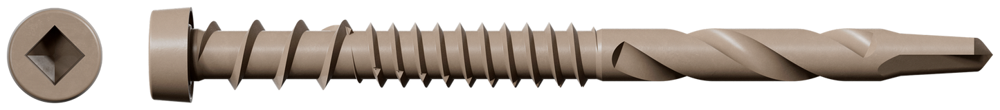 Simpson Strong-Tie DCSD238SGR01 Deck-Drive™ DCSD COMPOSITE-TO-STEEL Screw (Collated) — #10 x 2-3/8 in. Quik Guard® Gray 01 (1000-Qty) (Pack of 100)